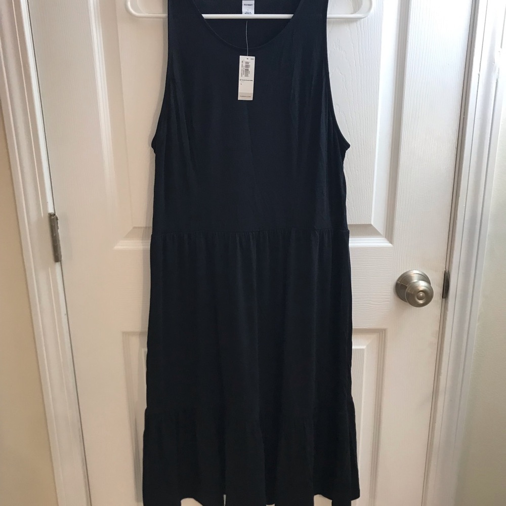 Old Navy Black Tank tiered dress